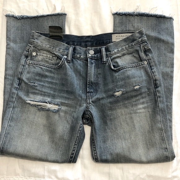 NWT!! AllSaints cropped flare jean size 27 - Picture 4 of 7